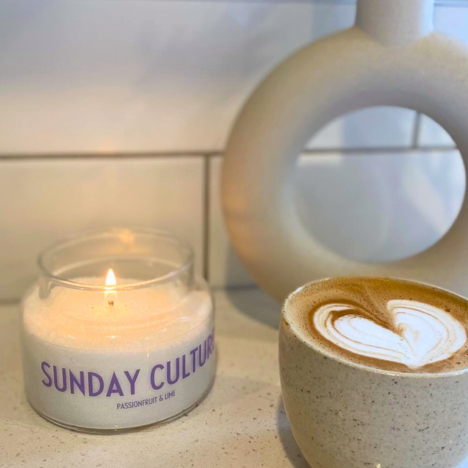 Passionfruit & Lime Sand Wax Candle
