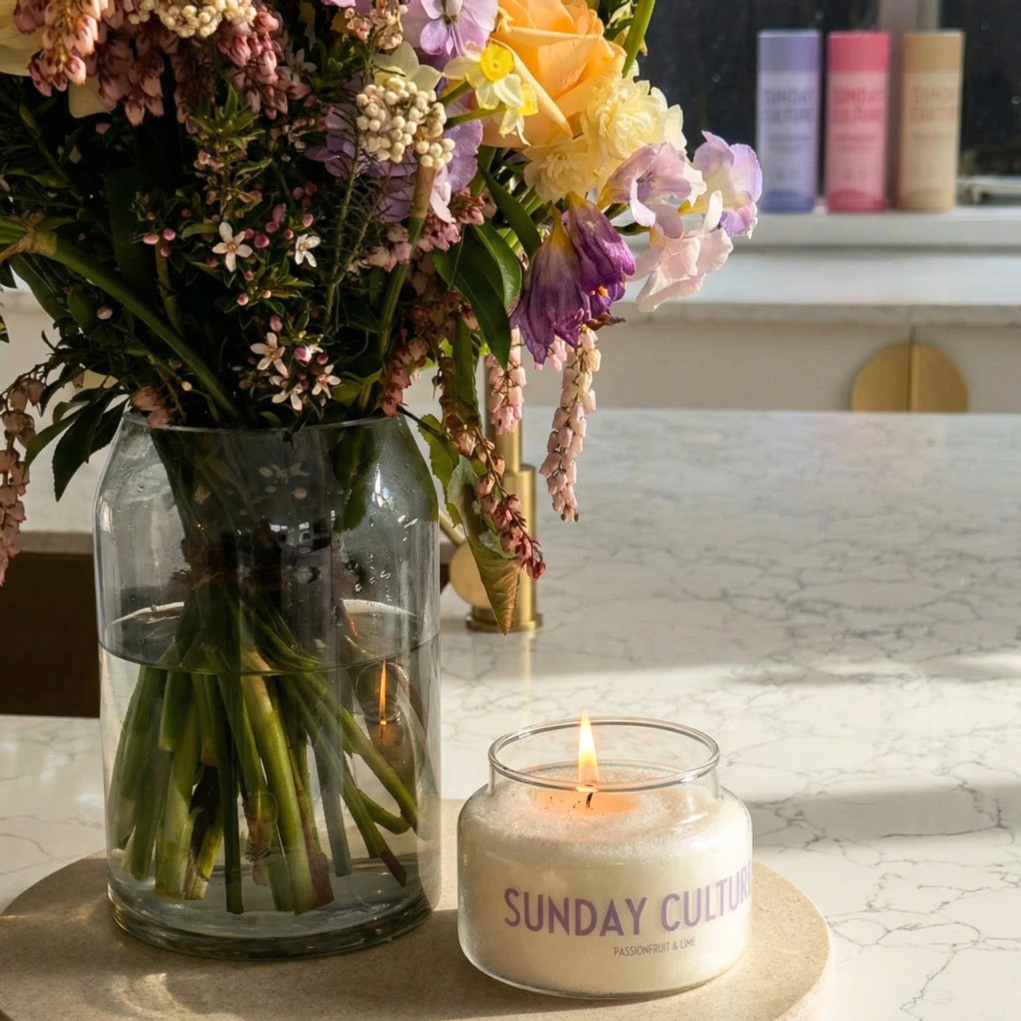 Passionfruit & Lime Sand Wax Candle