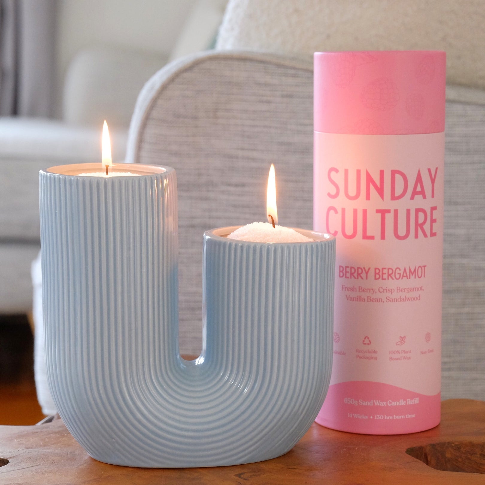 Large Berry Bergamot Ready-to-Pour Sand Wax