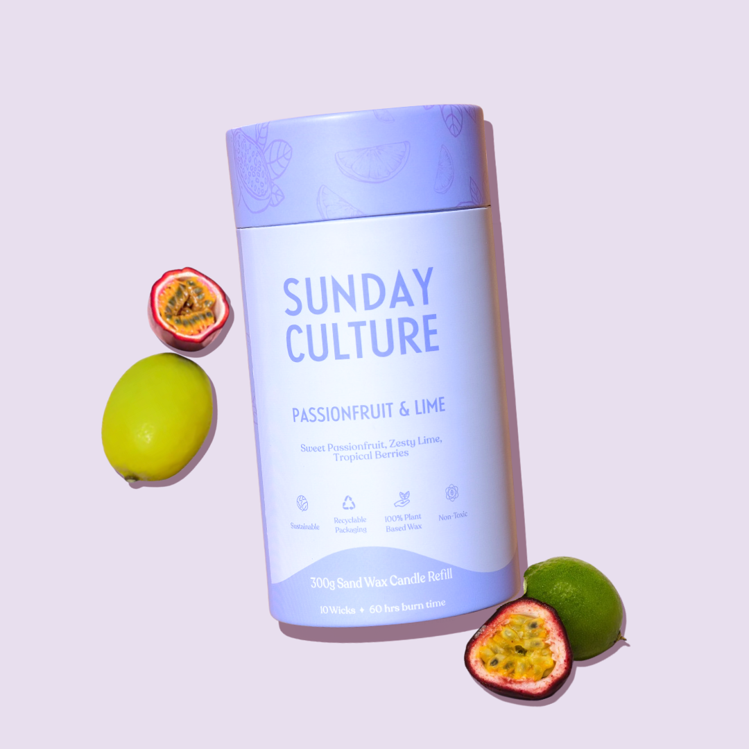 Small Passionfruit & Lime Ready-to-Pour Sand Wax