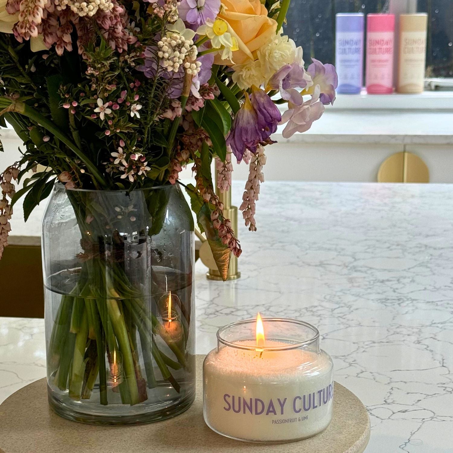 Passionfruit & Lime Sand Wax Candle