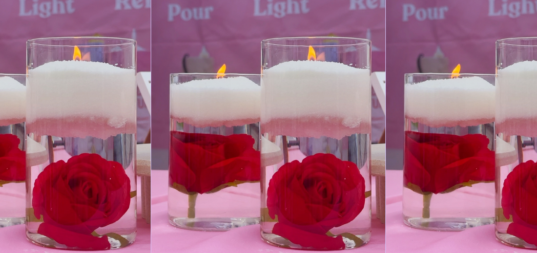 Create your own floating candle with our sand wax