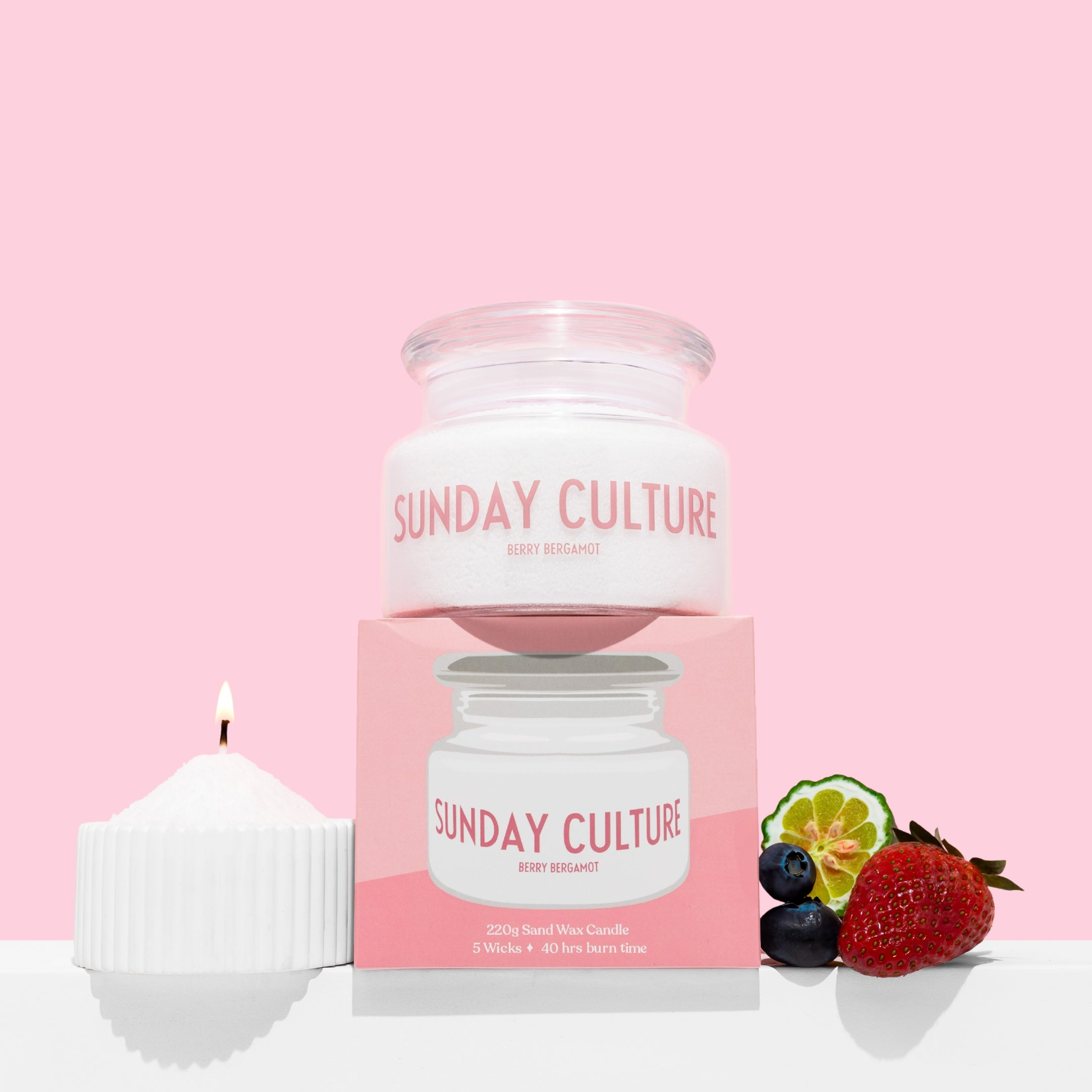 Sand wax candles