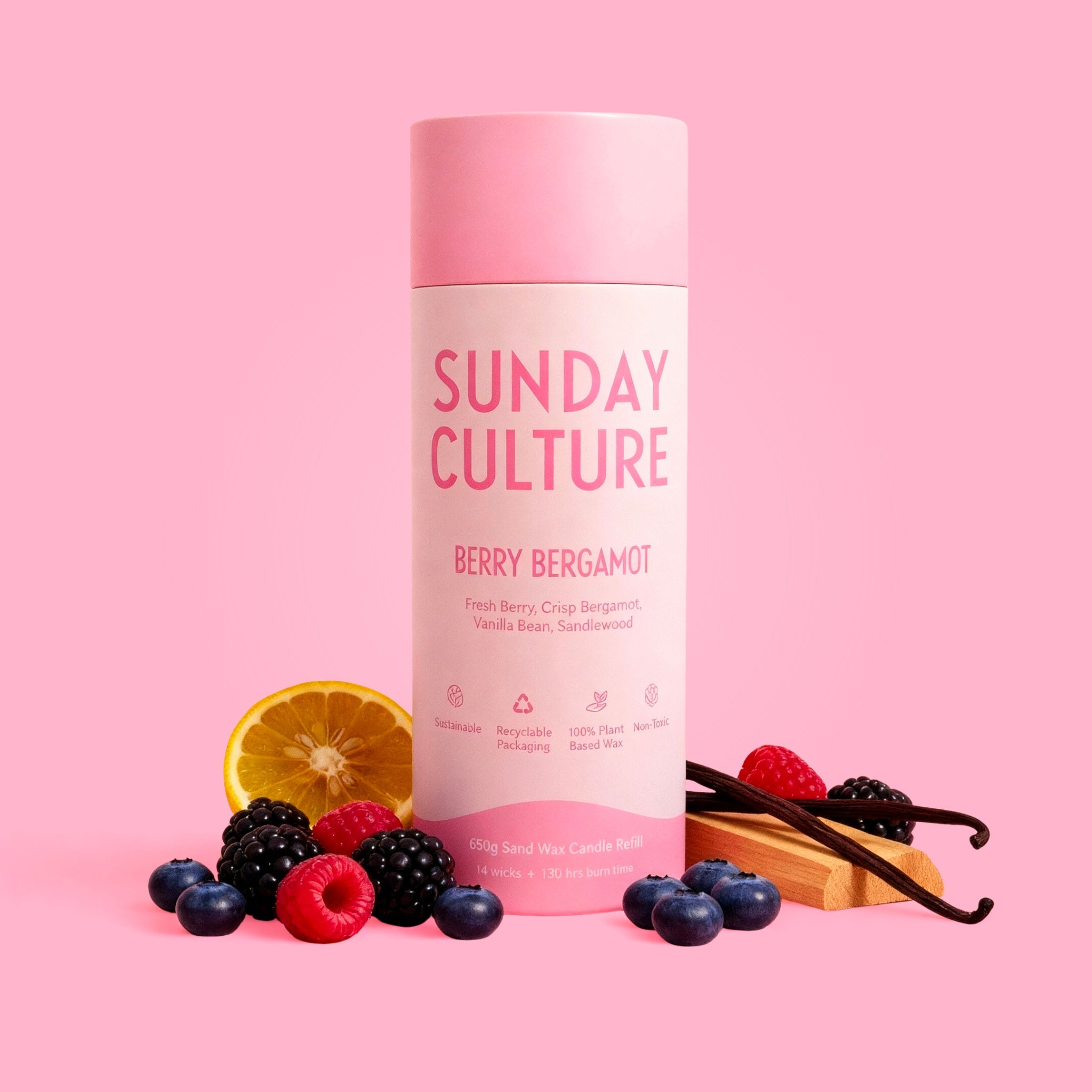 Large Berry Bergamot Ready-to-Pour Sand Wax