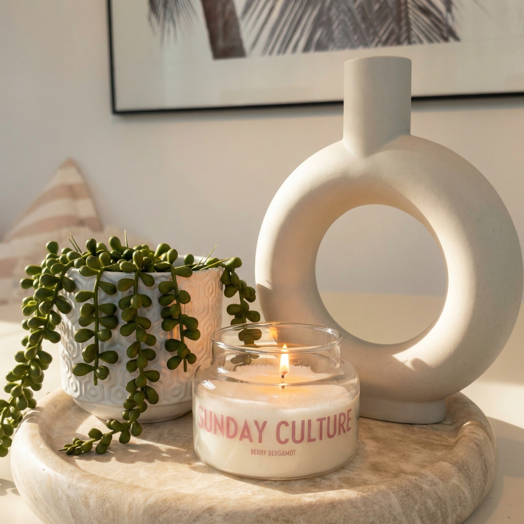 Berry Bergamot Sand Wax Candle