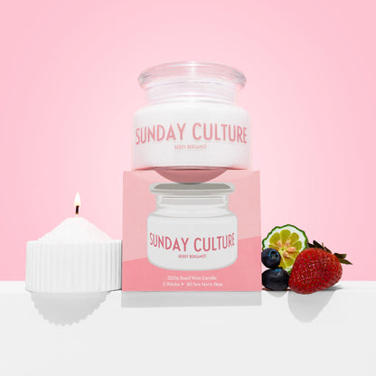 Berry Bergamot Sand Wax Candle