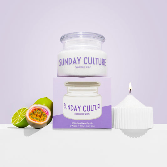 Passionfruit & Lime Sand Wax Candle