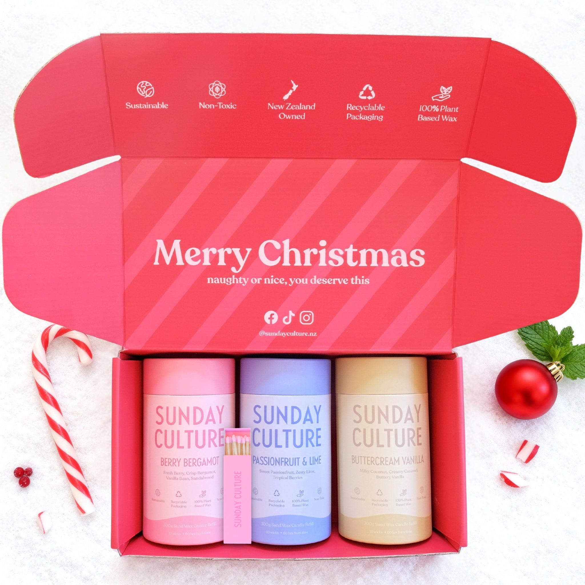 Small Sand Wax Christmas Gift Box