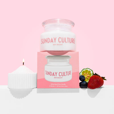 Berry Bergamot Sand Wax Candle