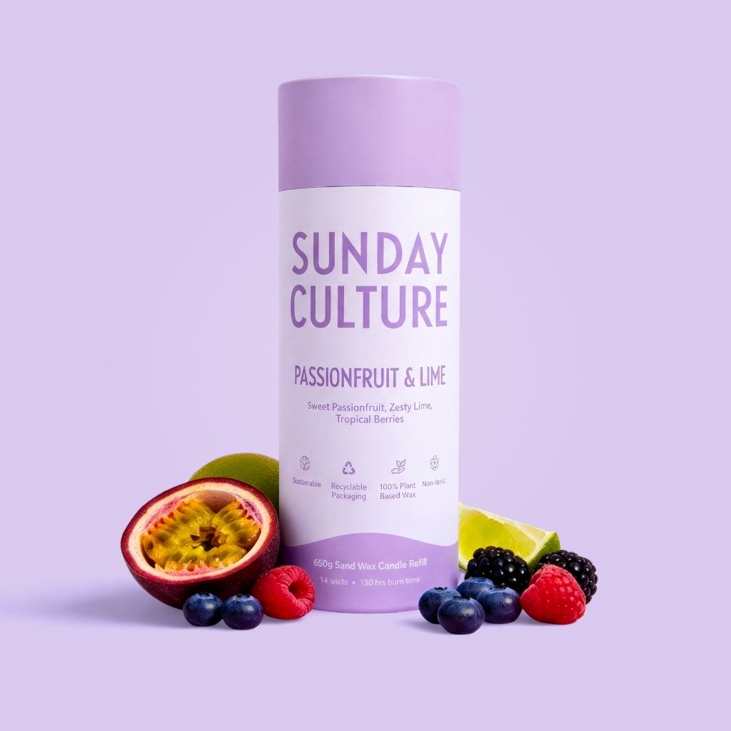 Large Passionfruit & Lime Ready-to-Pour Sand Wax