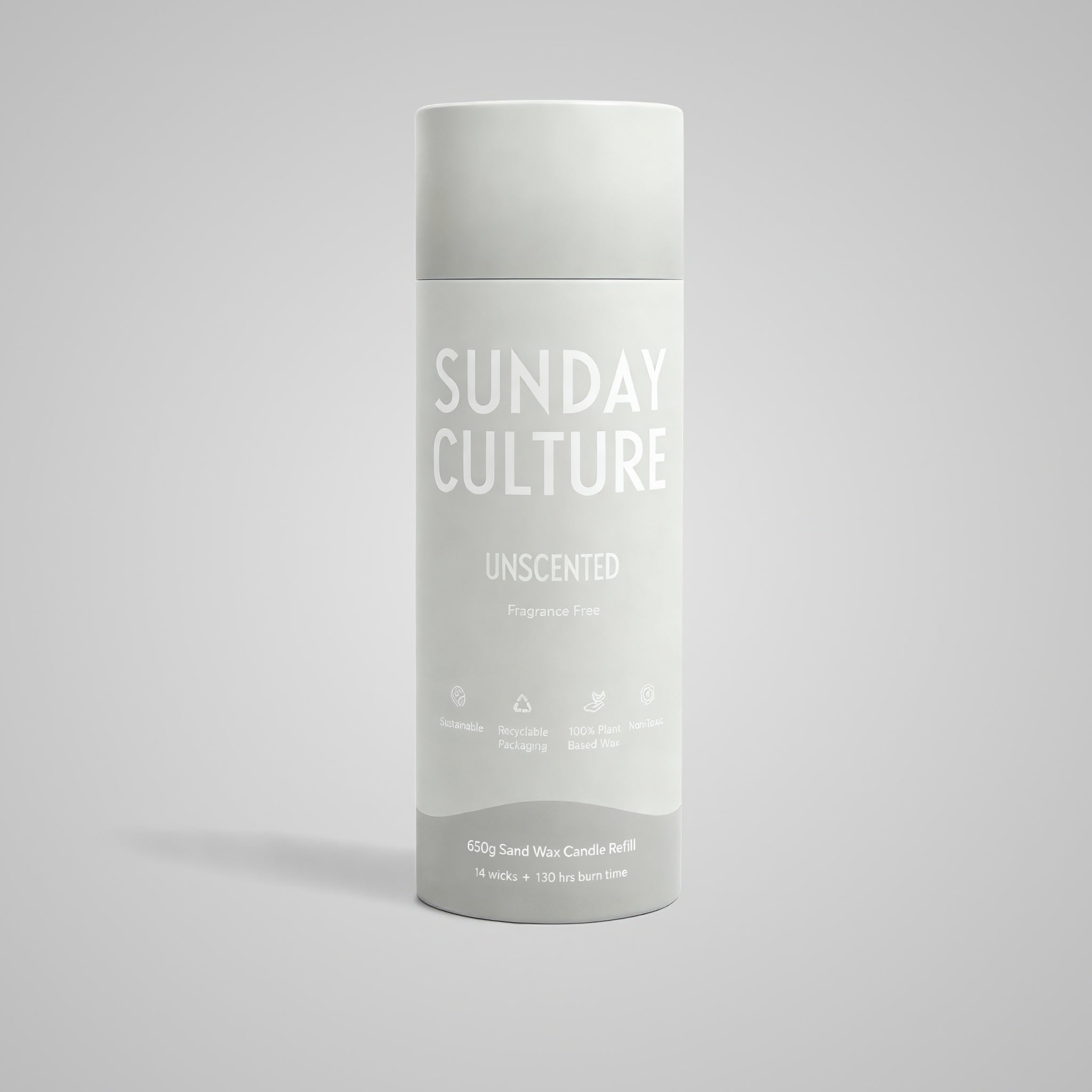 Sunday Culture unscented product on a gray background